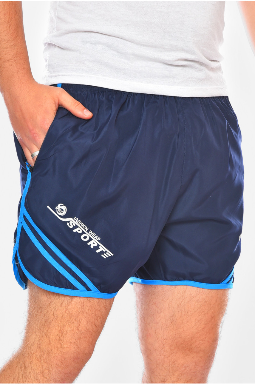 Шорти чоловічі темно-синього кольору 230 199956 Шорти чоловічі темно-синього кольору 230 199956