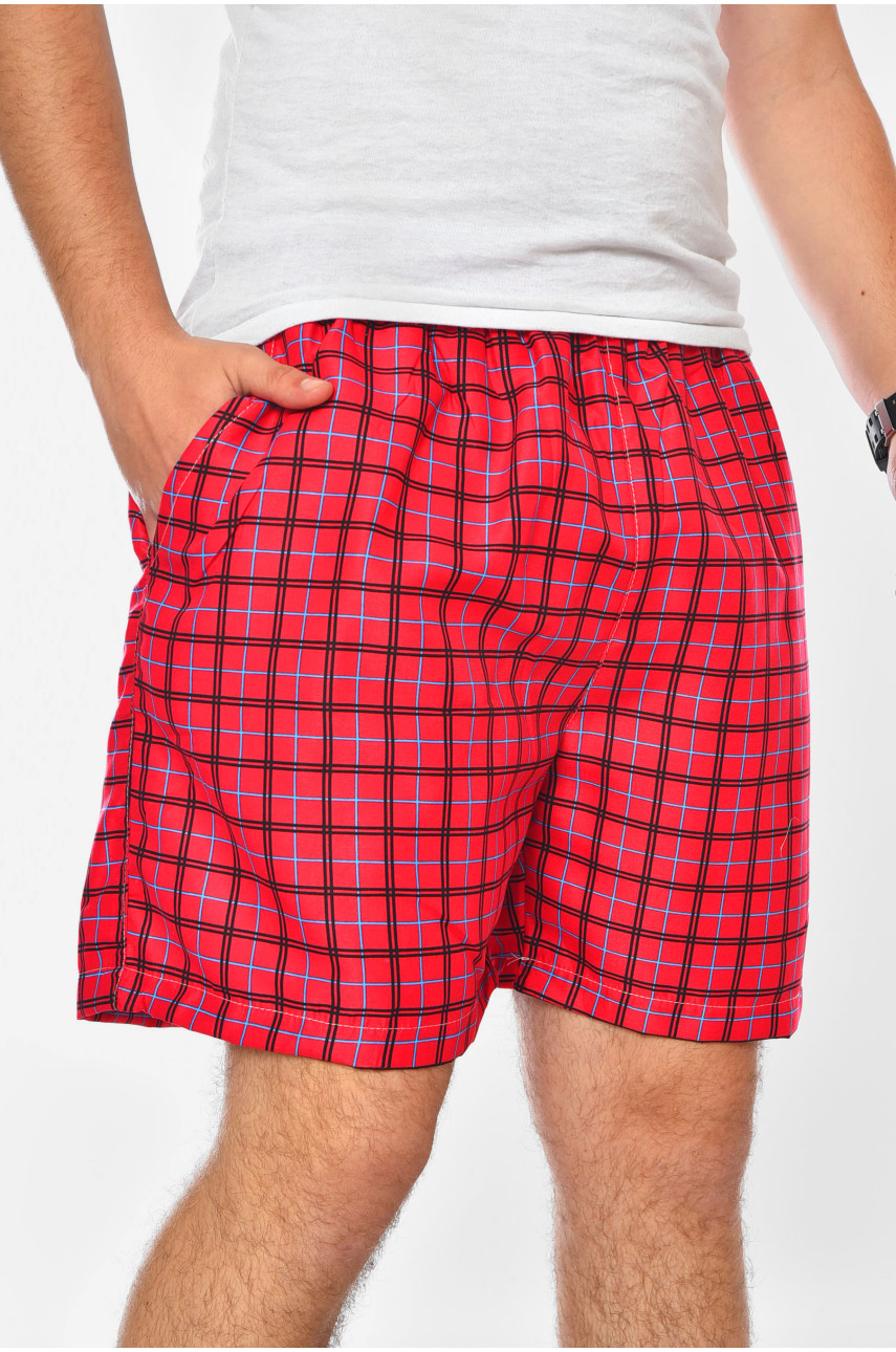 Шорти чоловічі батальні малинового кольору з принтом DK63966 199961