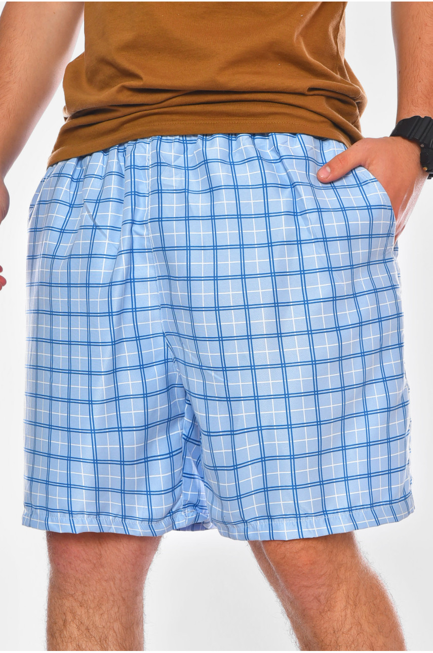 Шорти чоловічі батальні блакитного кольору з принтом DK63966 199962