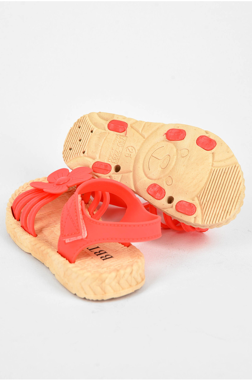 Босоножки детские силиконовые кораллового цвета А5800 199969