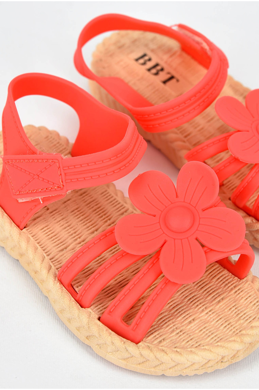 Босоножки детские силиконовые кораллового цвета А5800 199969
