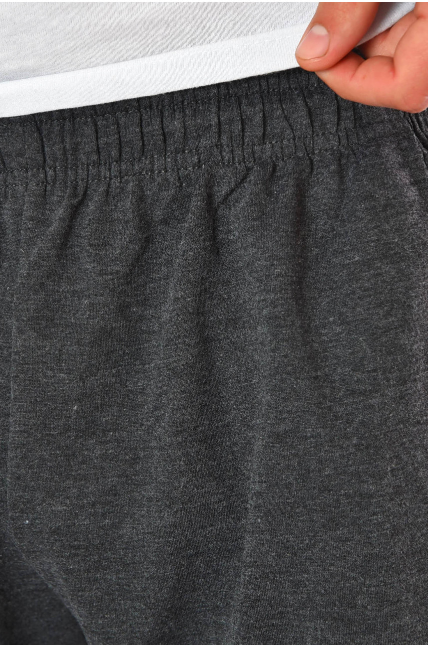 Шорты мужские однотонные темно-серого цвета WFK5139 199971