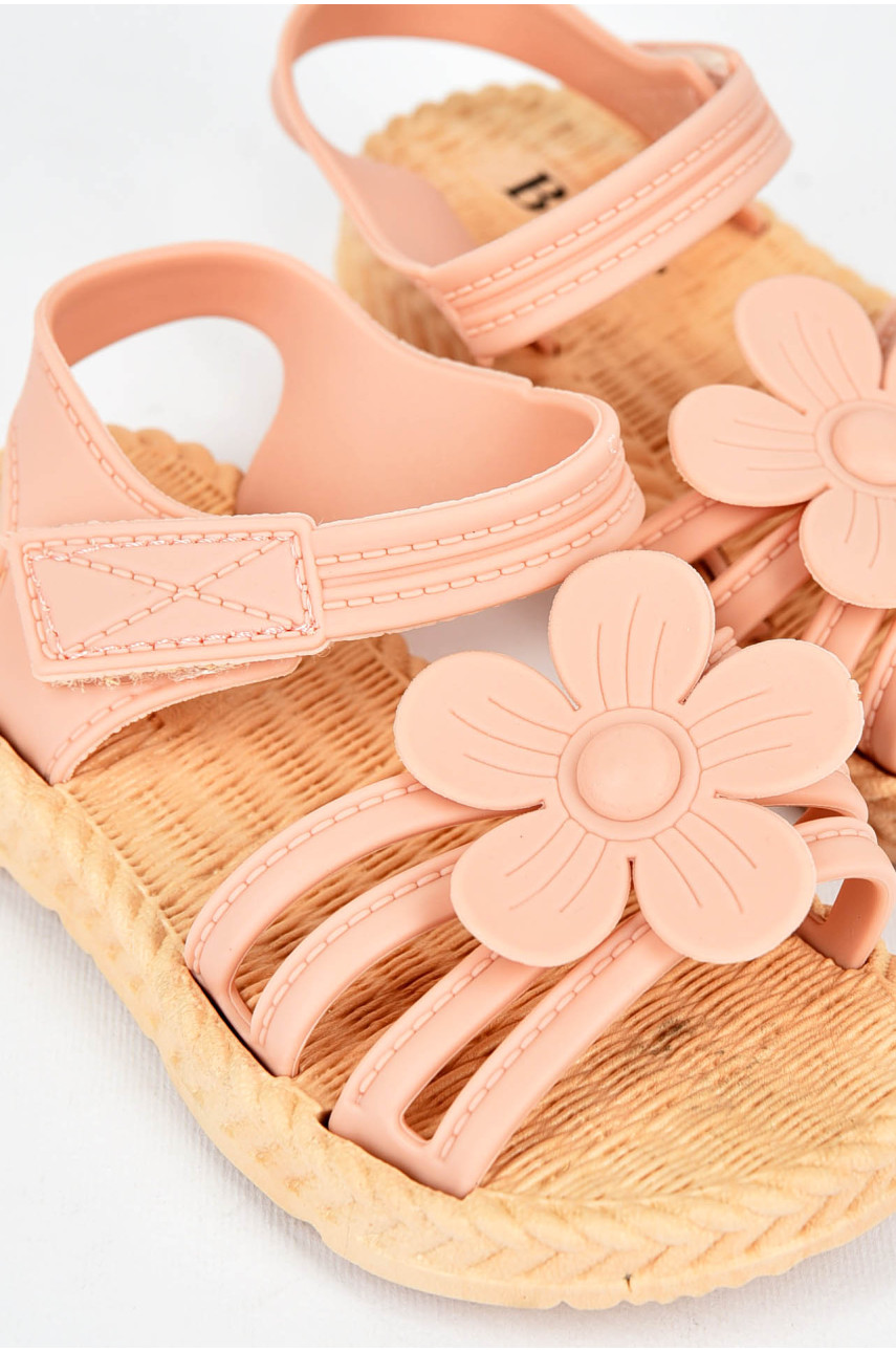 Босоножки детские силиконовые пудрового цвета А5800 199979
