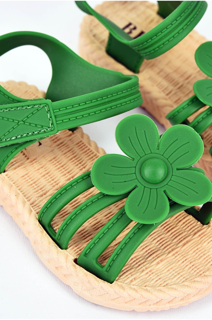 Босоножки детские силиконовые зеленого цвета А5800 199980