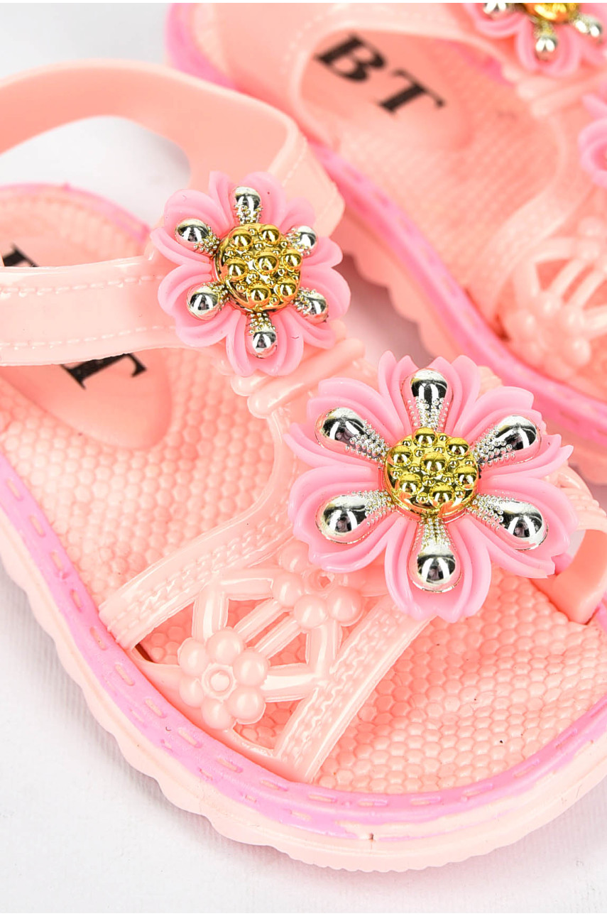 Босоножки детские силиконовые светло-розового цвета А3621 199982