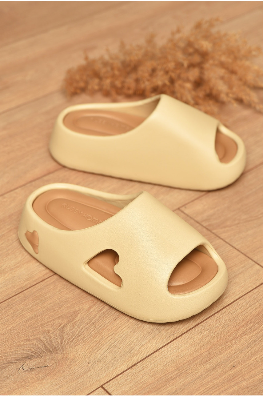 Шлепанцы пена женские бежевого цвета а55 199988