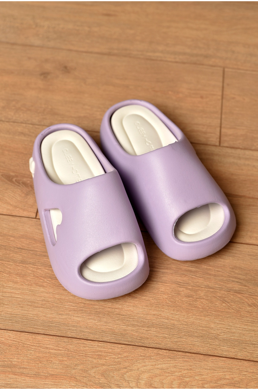 Шльопанці піна жіночі бузкового кольору а55 199989