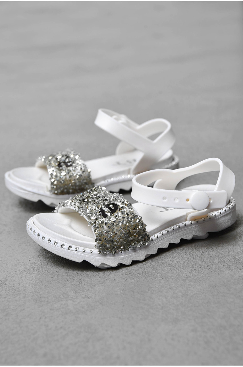 Босоножки детские силиконовые белого цвета А3618-1 199994