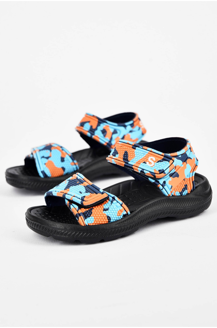 Босоножки детские пена оранжово-голубого цвета С1102-1В1 199998