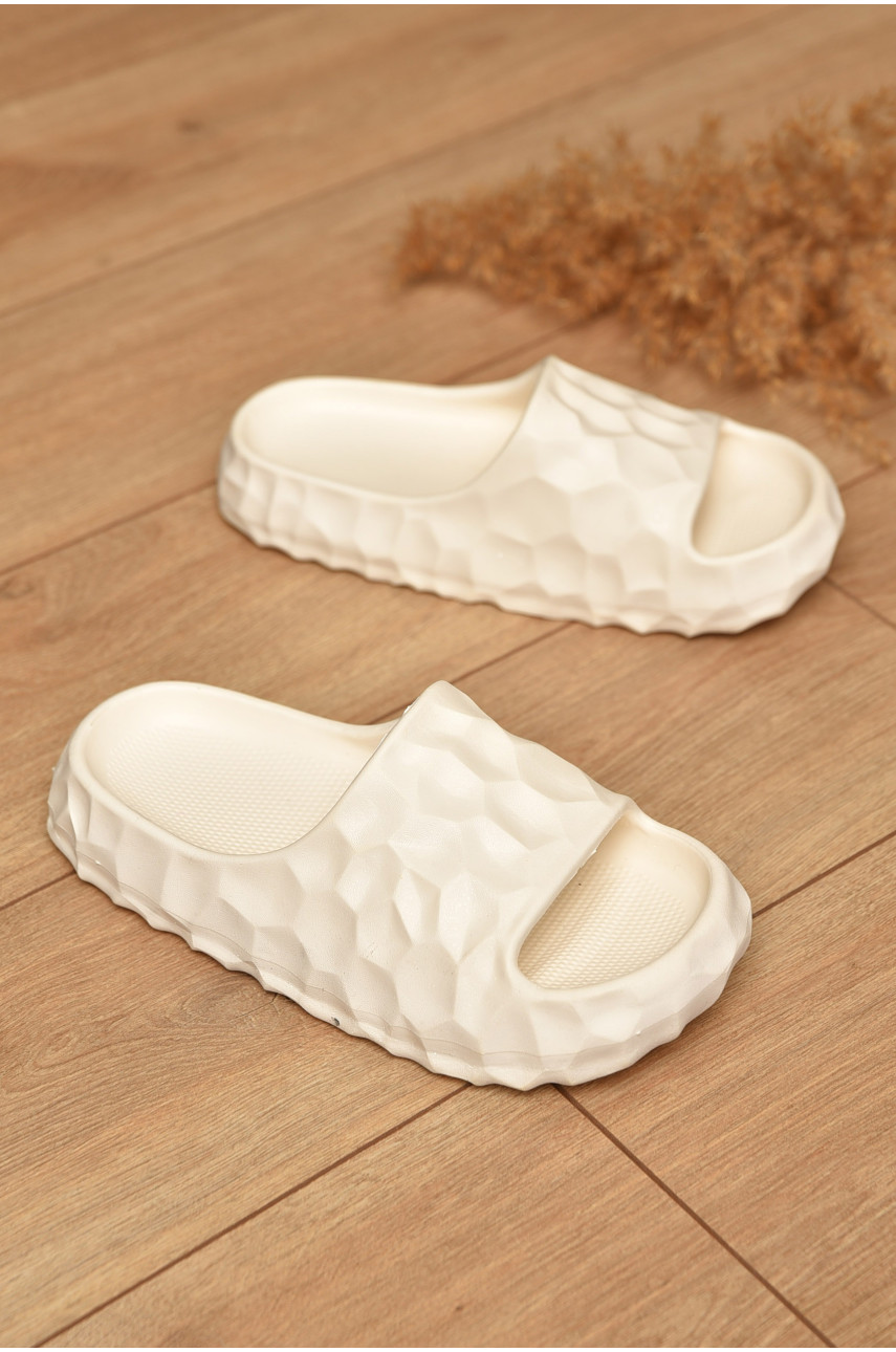 Шльопанці піна жіночі білого кольору 142 199999