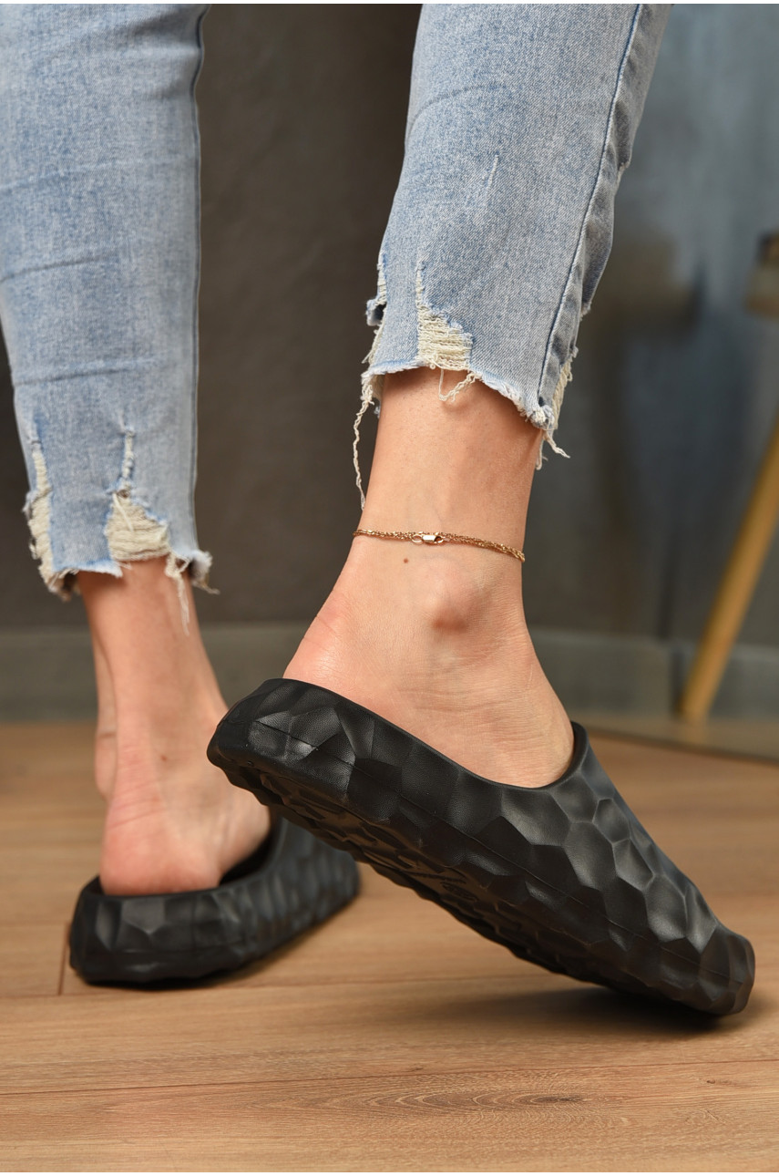 Шлепанцы пена женские черного цвета 142 200000