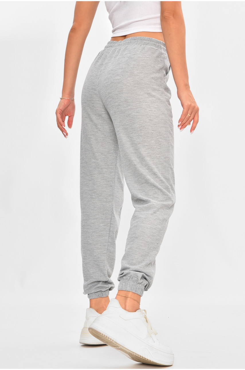 Штаны женские однотонные серого цвета С17 200005