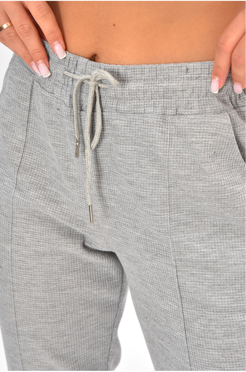 Штаны женские однотонные серого цвета С17 200005