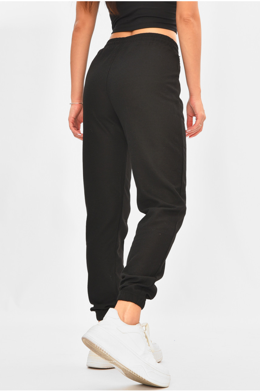 Штаны женские однотонные черного цвета С17 200006