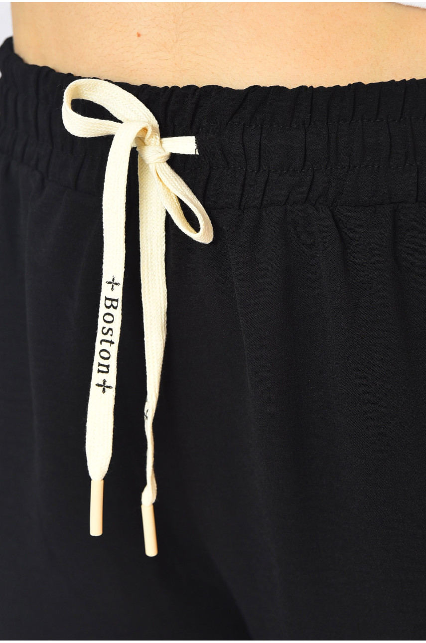 Штаны женские однотонные черного цвета WT-901 200014