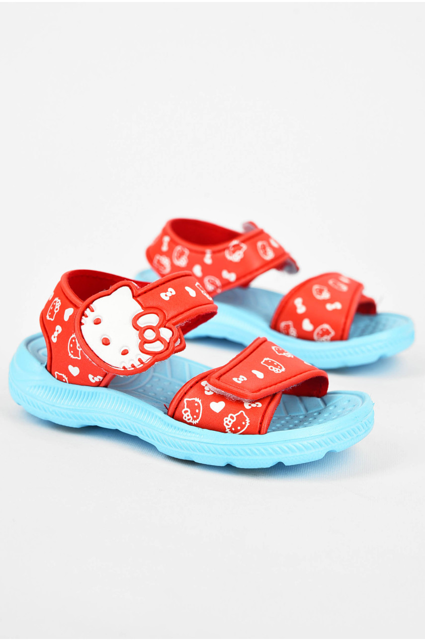 Босоножки детские пена красно-голубого цвета С1102-5G1 200024