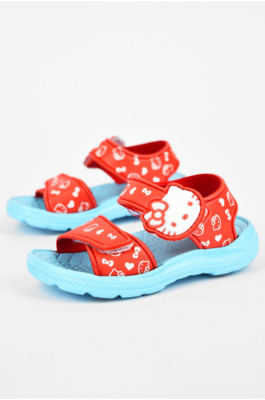 Босоножки детские пена красно-голубого цвета С1102-5G1 200024
