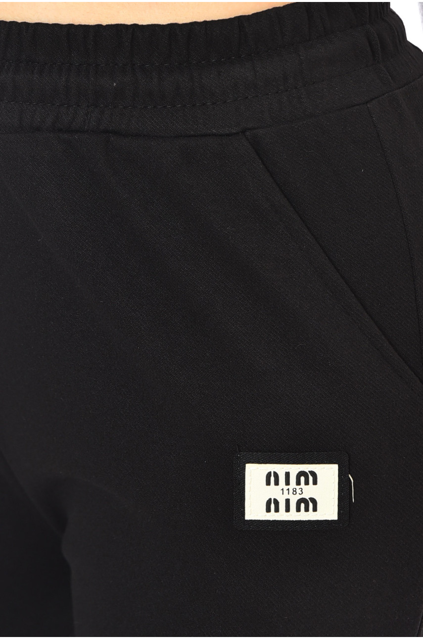 Штаны женские однотонные черного цвета K1204-1 200026