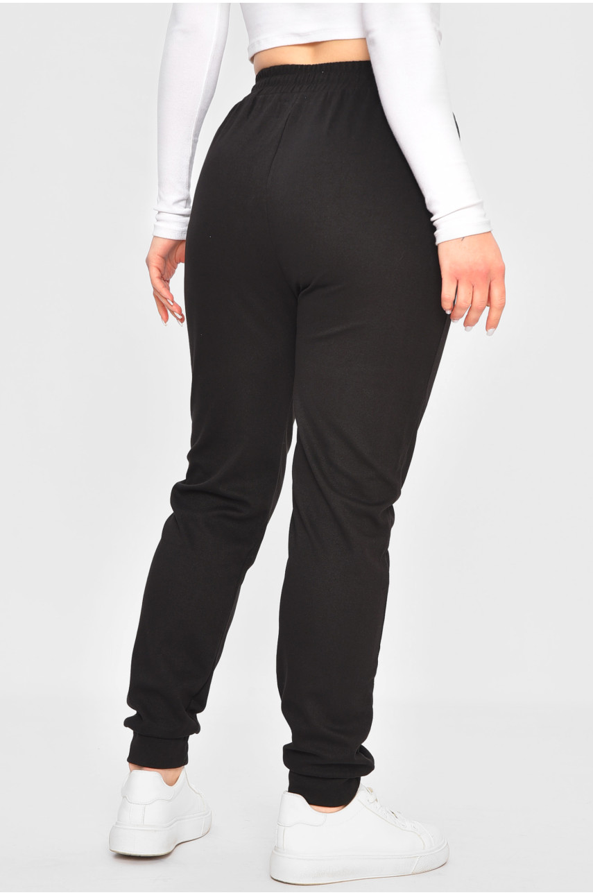 Штаны женские однотонные черного цвета K1203-1 200031