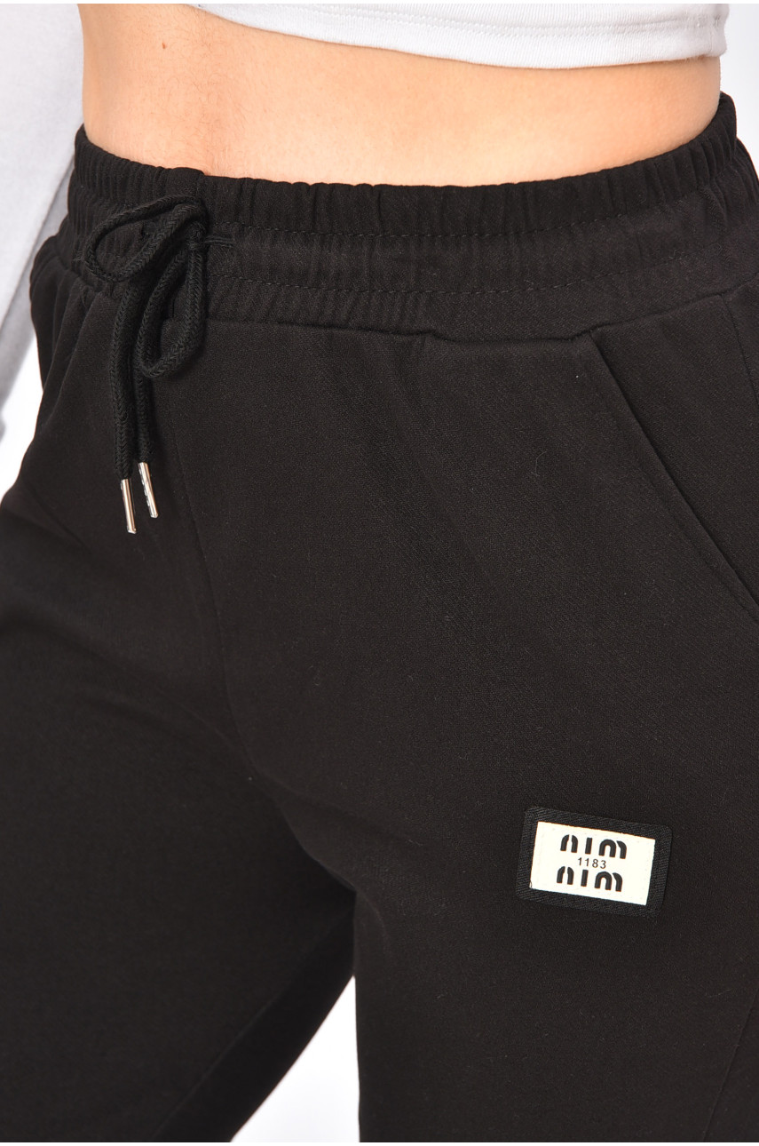 Штаны женские однотонные черного цвета K1203-1 200031