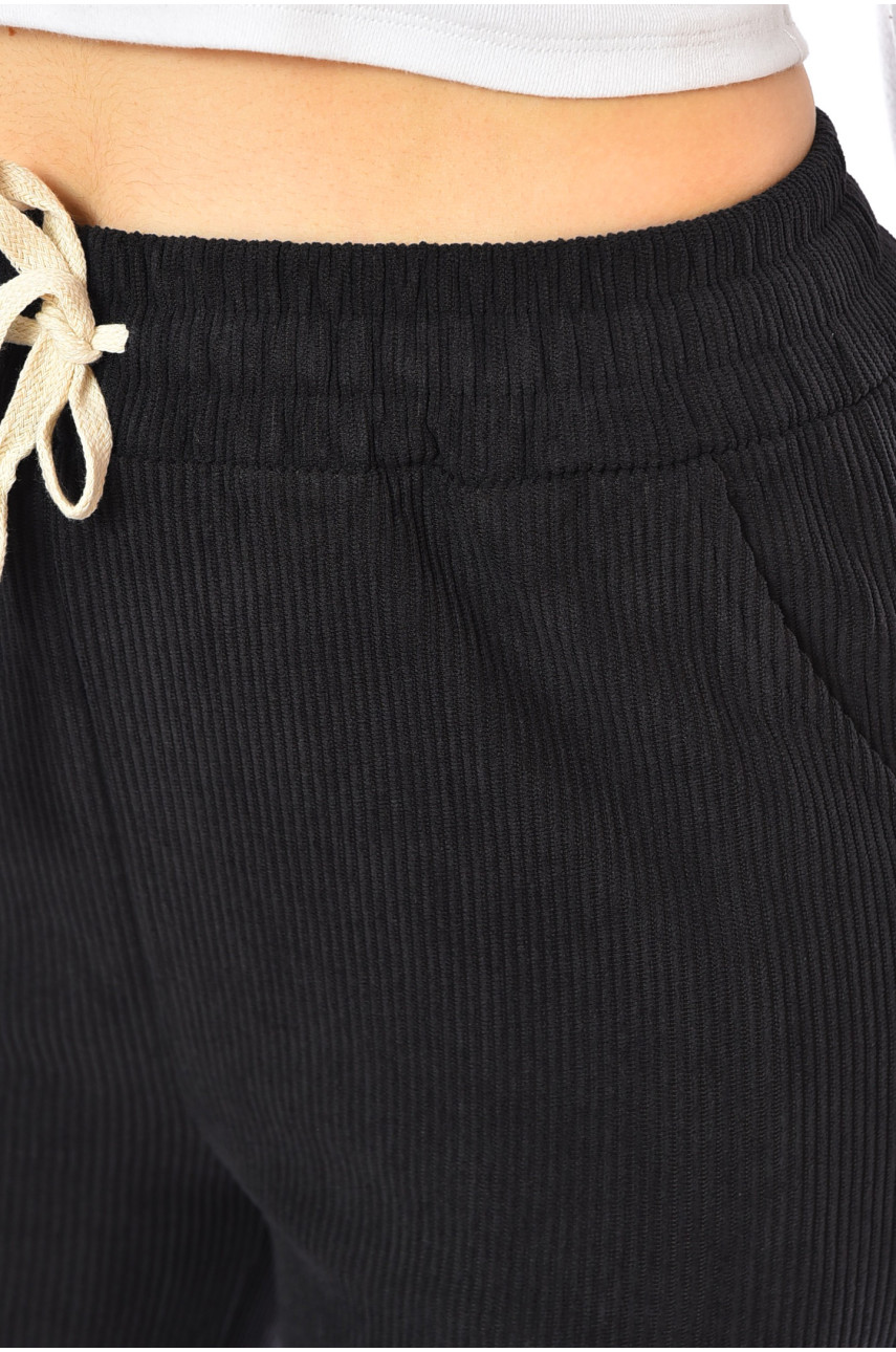 Штаны женские однотонные тёмно-синего цвета 9660-5 200035