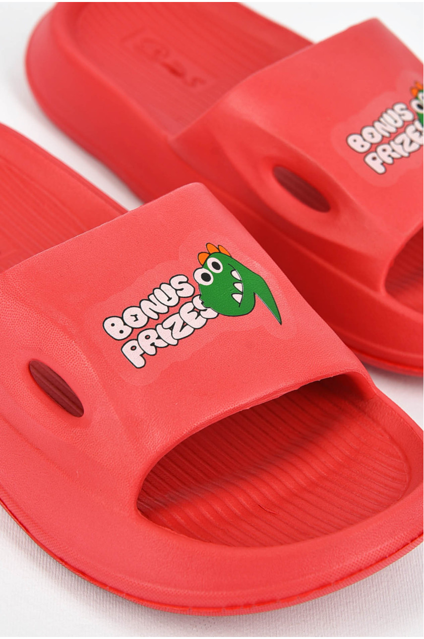 Шлепки детские для девочки пена вишневого цвета ППЖ-06 200039