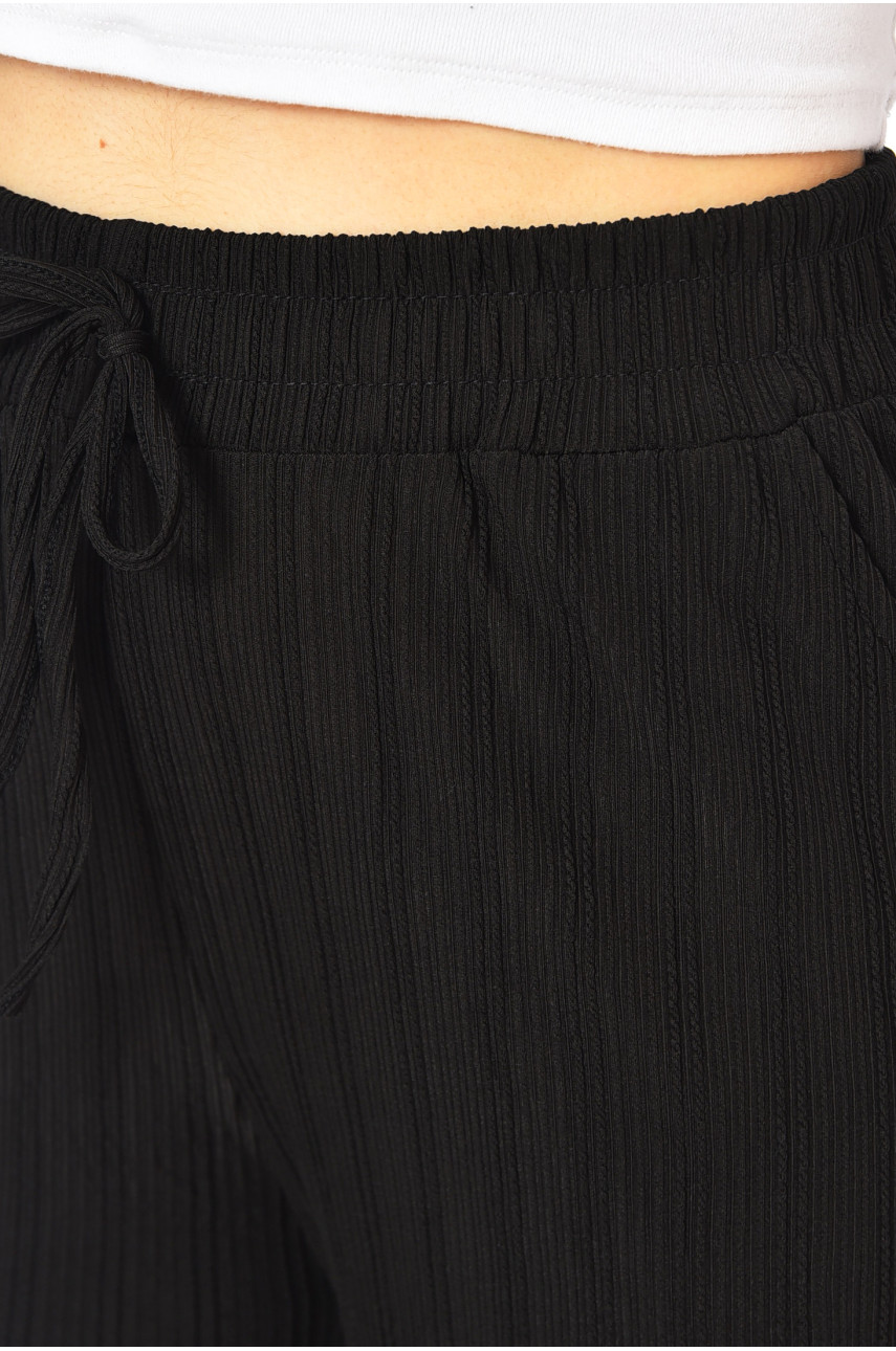 Штаны женские однотонные черного цвета 9842-1 200041