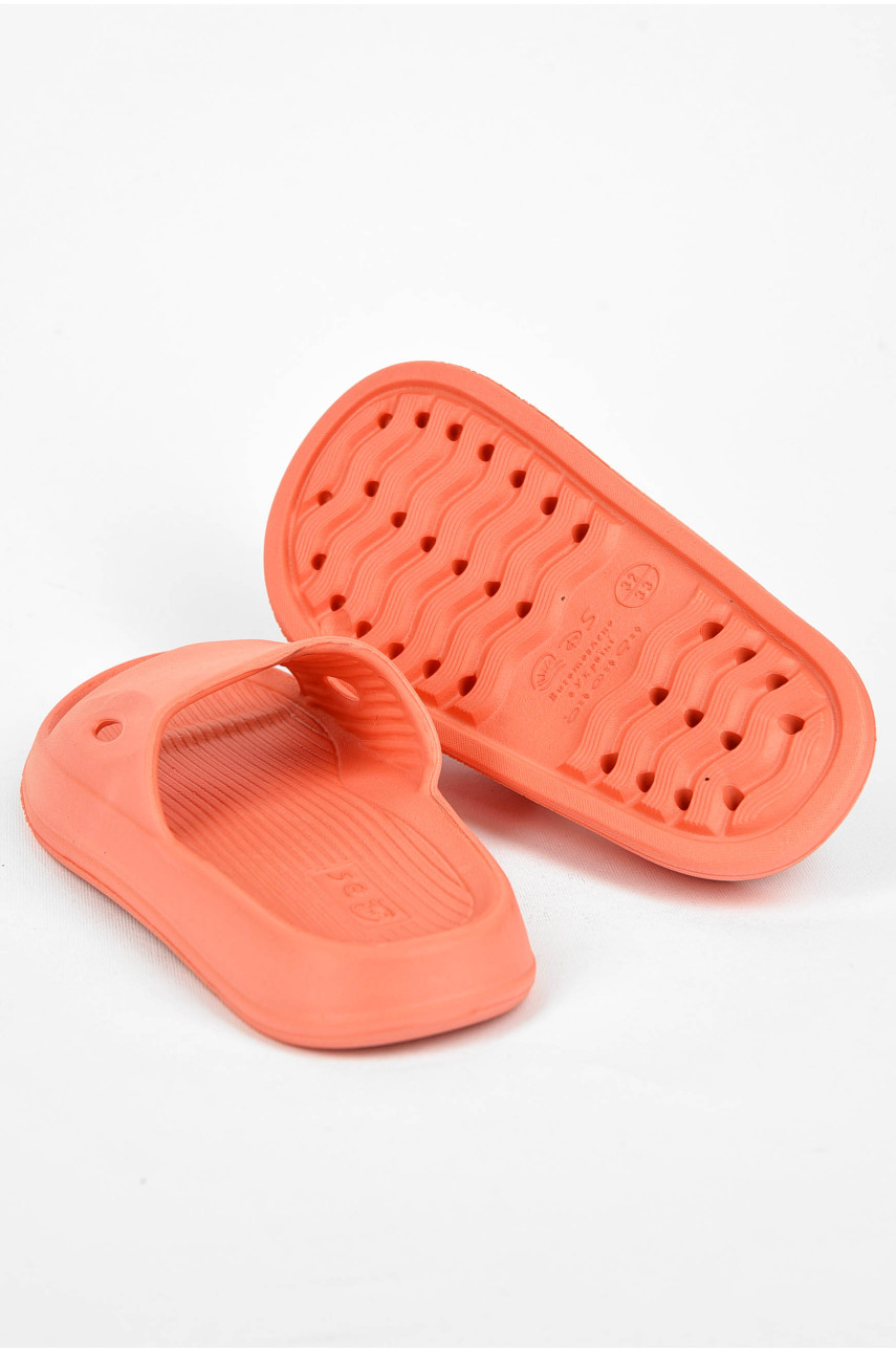 Шлепки детские для девочки пена оранжевого цвета ППЖ-06 200049