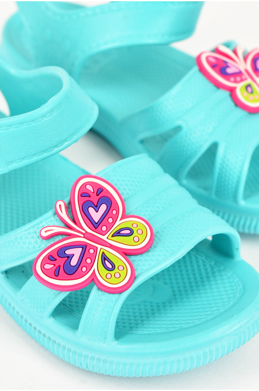 Босоножки детские для девочки бирюзового цвета 5001-312 200058