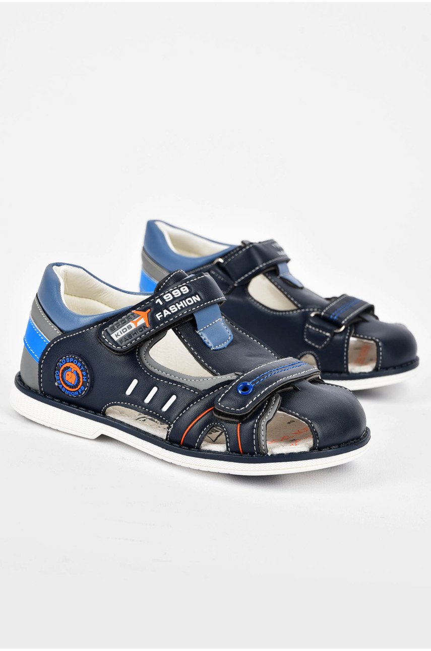 Сандали детские синего цвета  на липучке В5819-1 200060