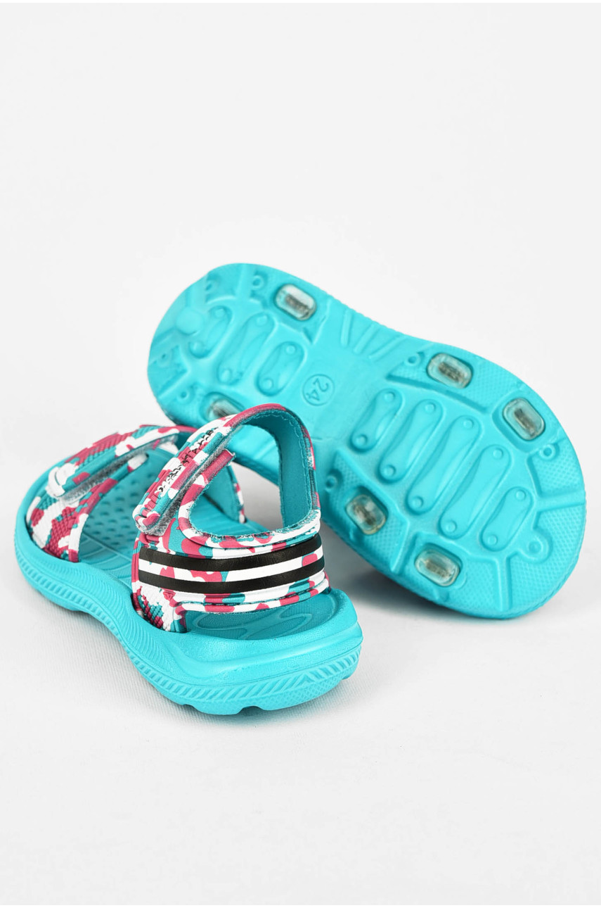 Босоножки детские пена бирюзового цвета С1102-1G1 200063