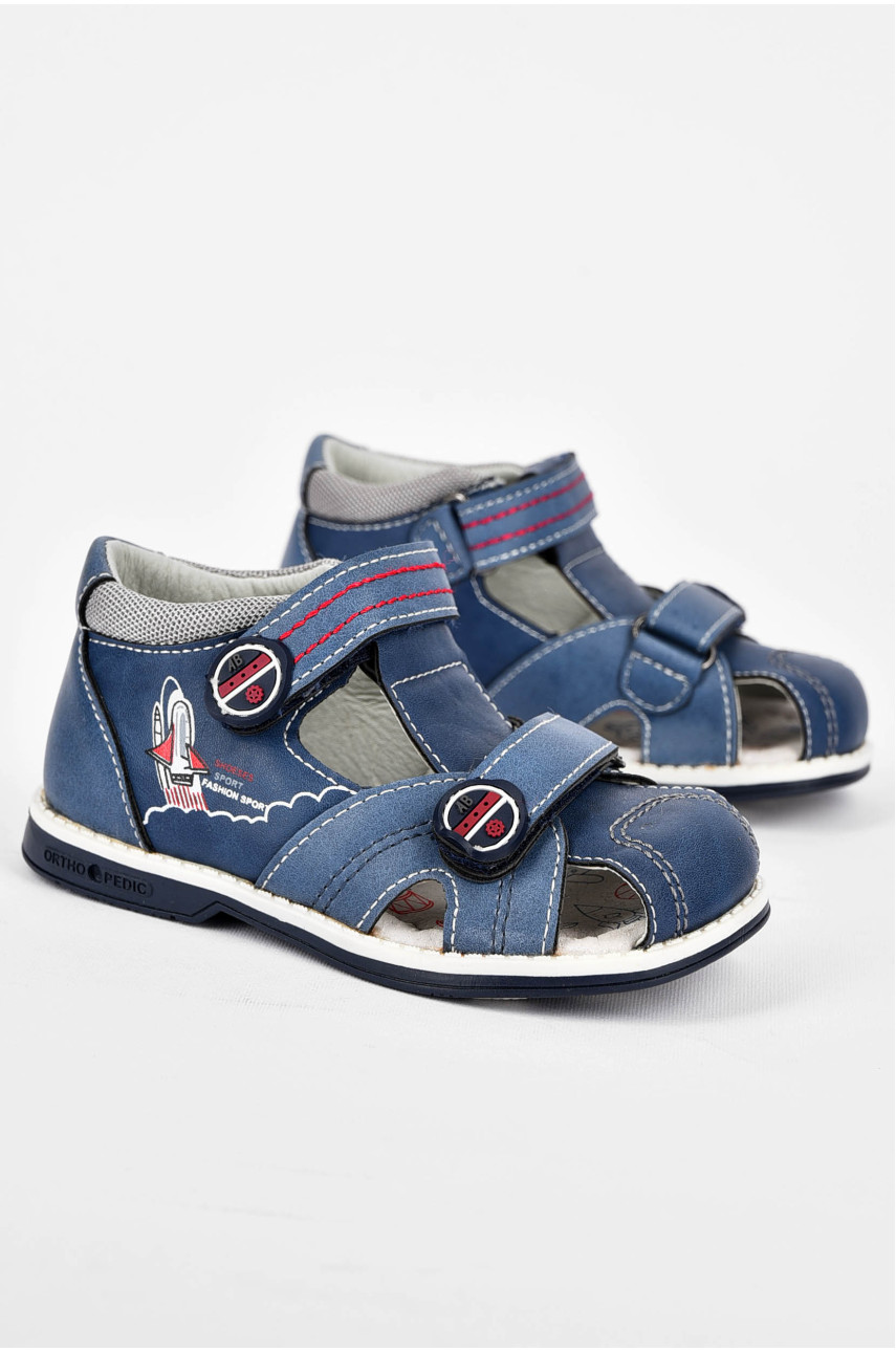 Сандалі дитячі для хлопчика синього кольору 10127-2 200065