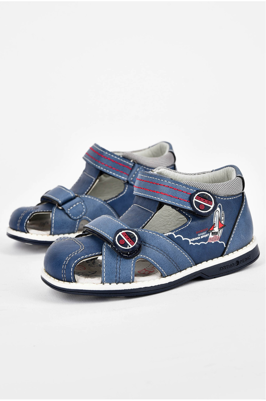 Сандалі дитячі для хлопчика синього кольору 10127-2 200065