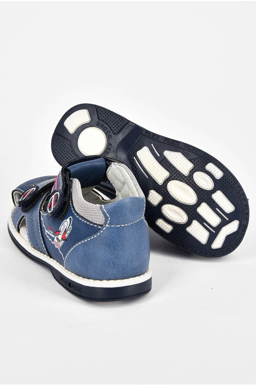 Сандалі дитячі для хлопчика синього кольору 10127-2 200065 Сандалі дитячі для хлопчика синього кольору 10127-2 200065
