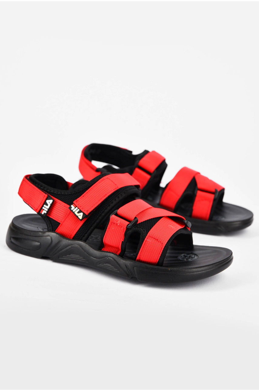 Босоніжки підліткові червоного кольору В2-5 200066 Босоніжки підліткові червоного кольору В2-5 200066