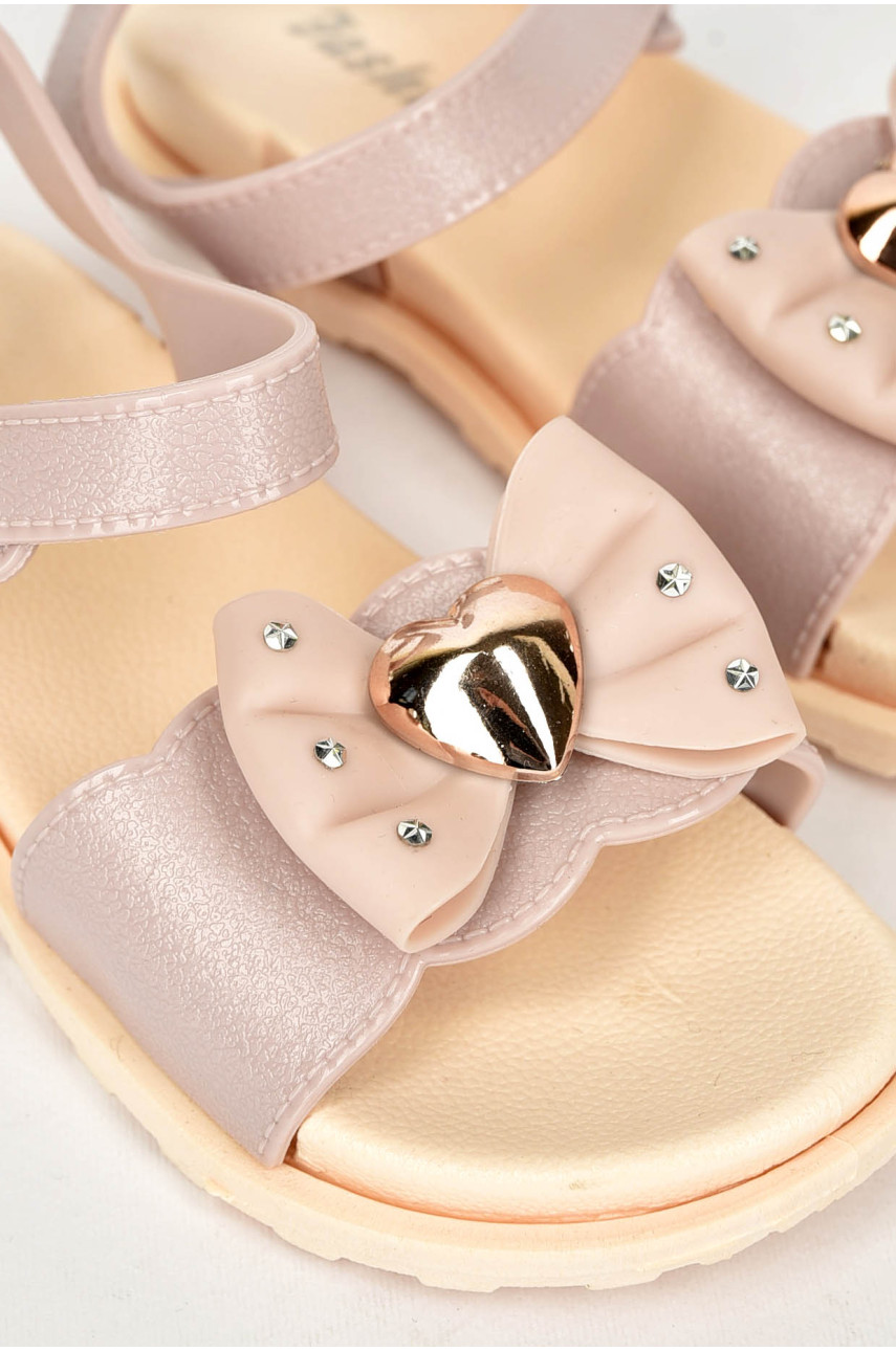 Босоножки детские для девочки пудрового цвета А3630 200068