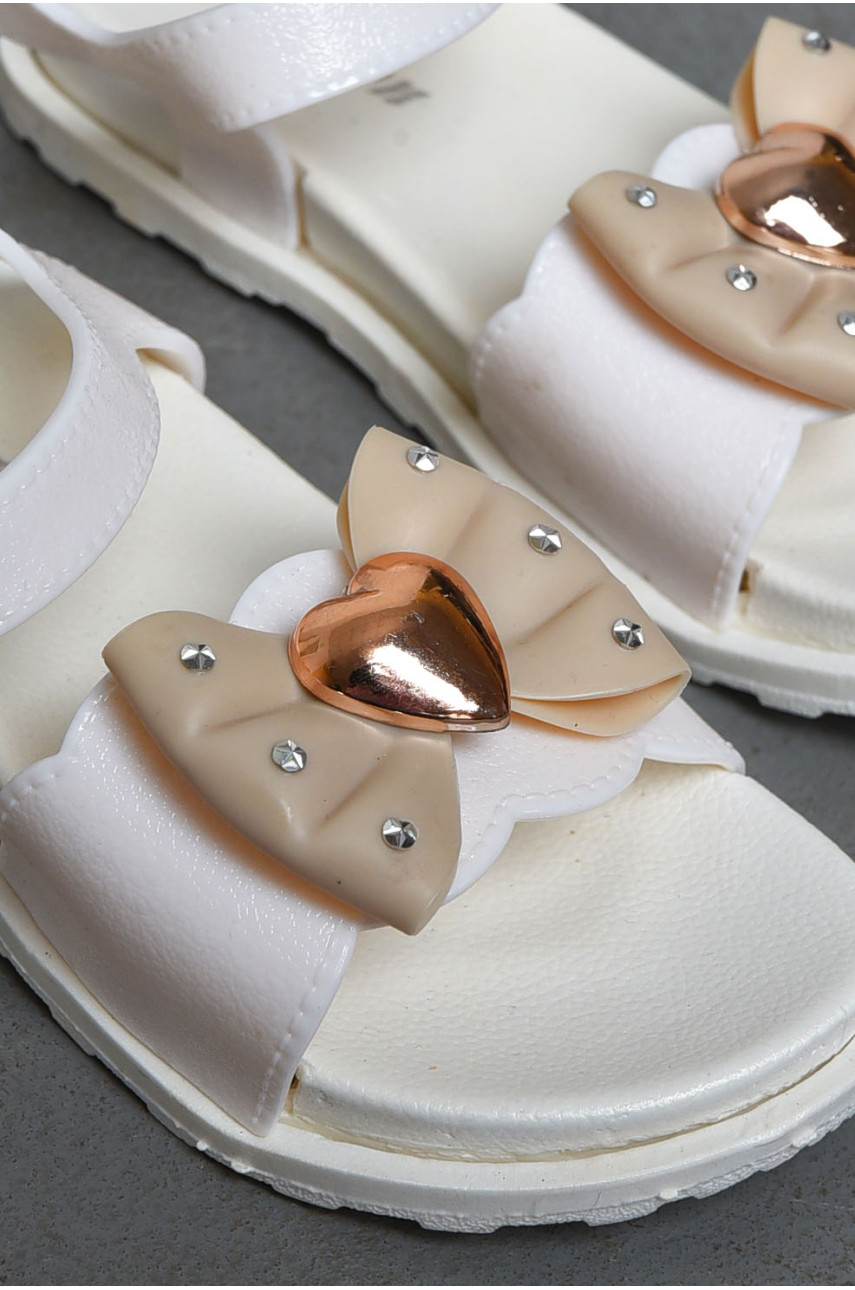 Босоножки детские для девочки белого цвета А3630 200069