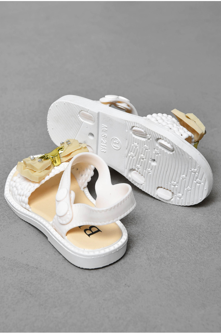 Босоножки детские для девочки белого цвета А3628 200071