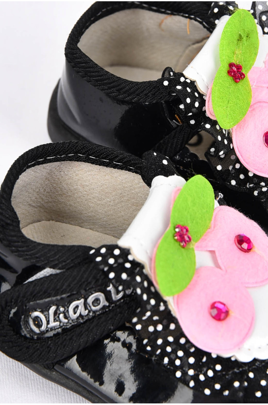 Пінетки дитячі чорного кольору 017 200074