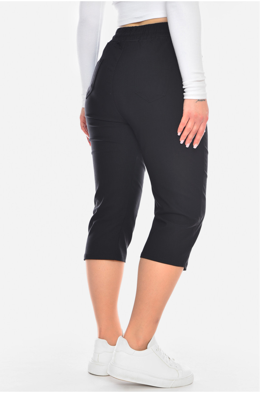 Бриджи женские черного цвета 7007-1 200078