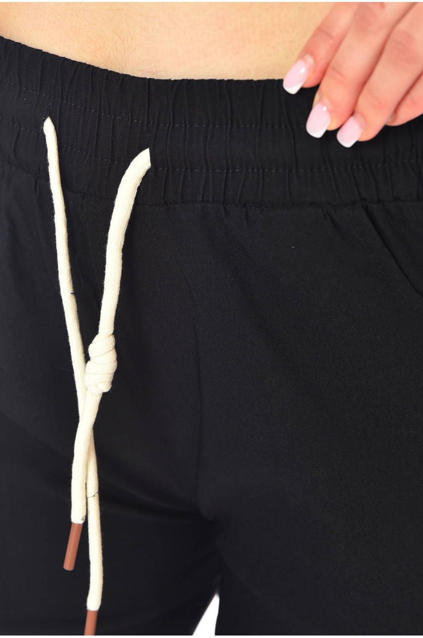 Бриджи женские черного цвета 7007-1 200078