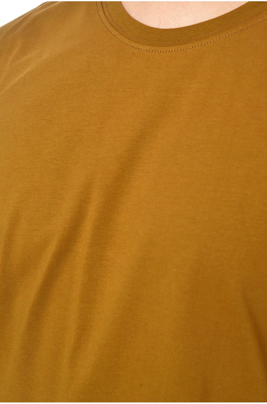 Кофта чоловіча напівбатальна однотонна коричневого кольору GP105 200101