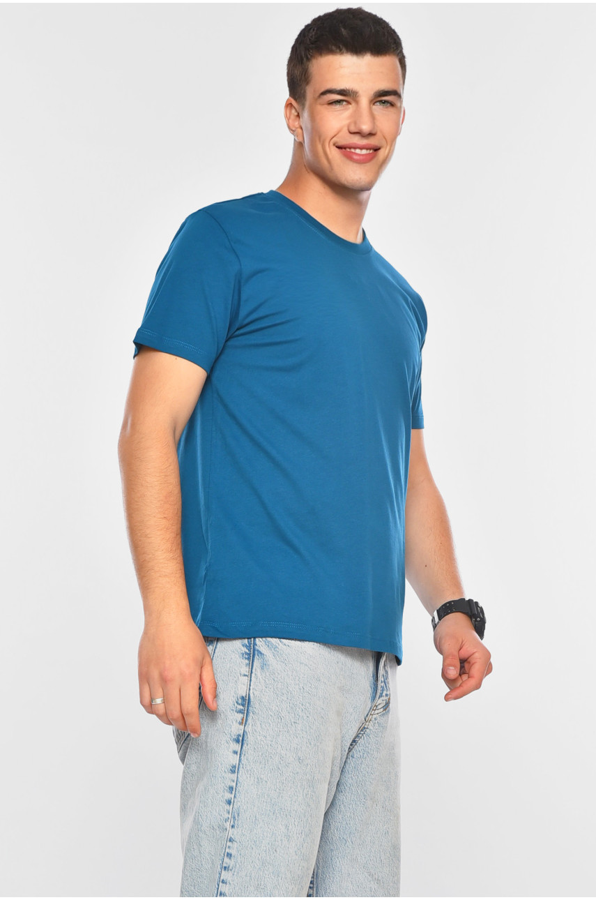 Футболка чоловіча напівбатальна синього кольору 200109 Футболка чоловіча напівбатальна синього кольору 200109