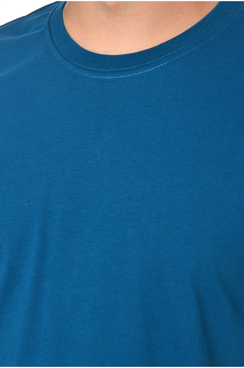 Футболка чоловіча напівбатальна синього кольору 200109 Футболка чоловіча напівбатальна синього кольору 200109