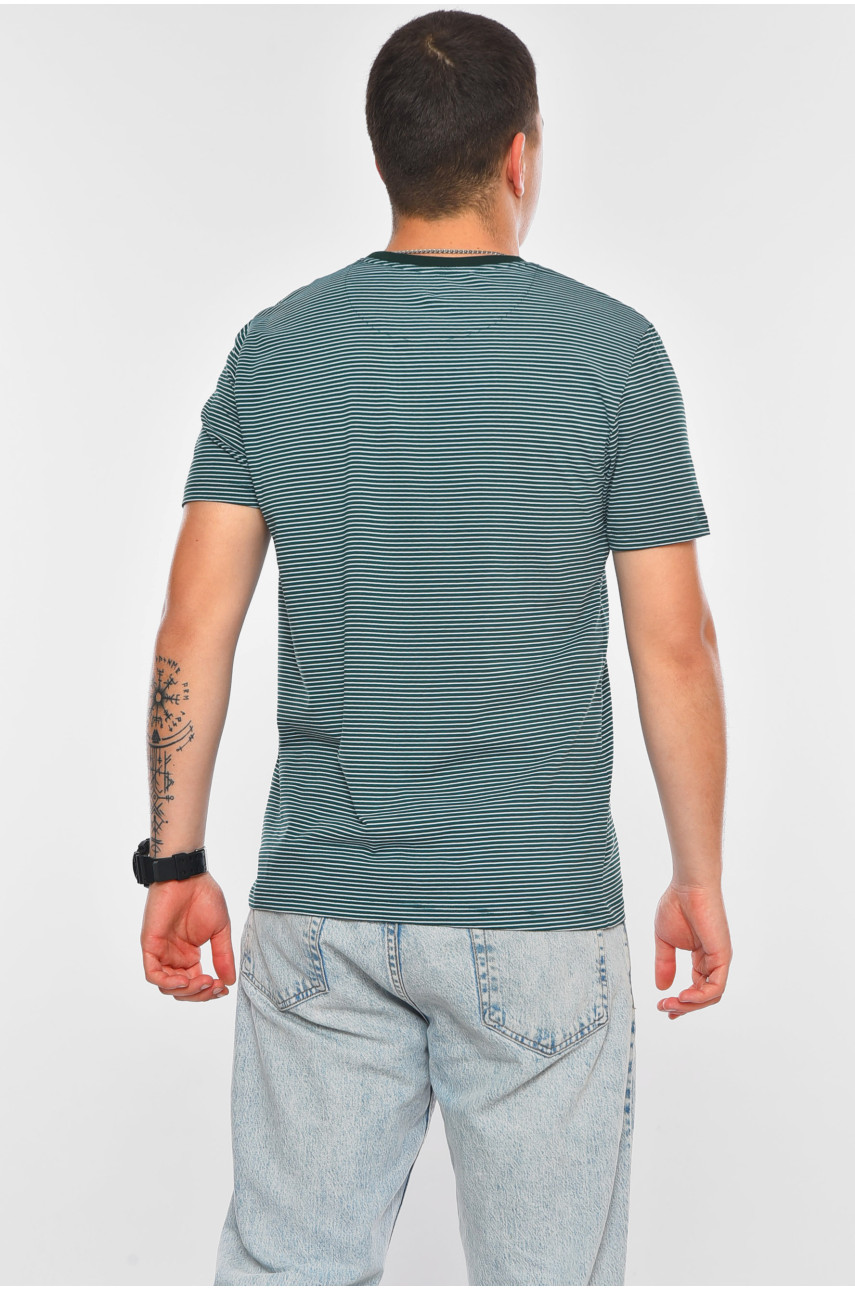 Футболка мужская полубатальная зеленого цвета GP110 200114