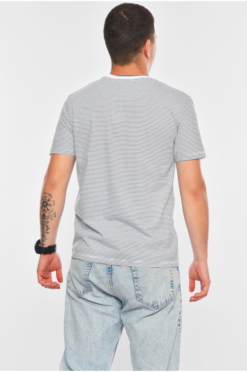 Футболка мужская полубатальная белого цвета GP110 200117