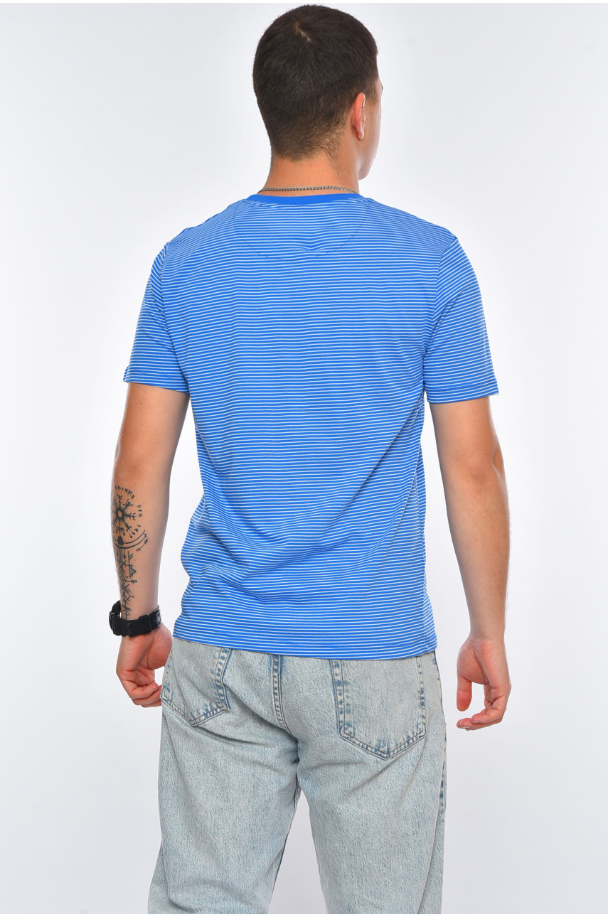 Футболка мужская полубатальная голубого цвета GP110 200118