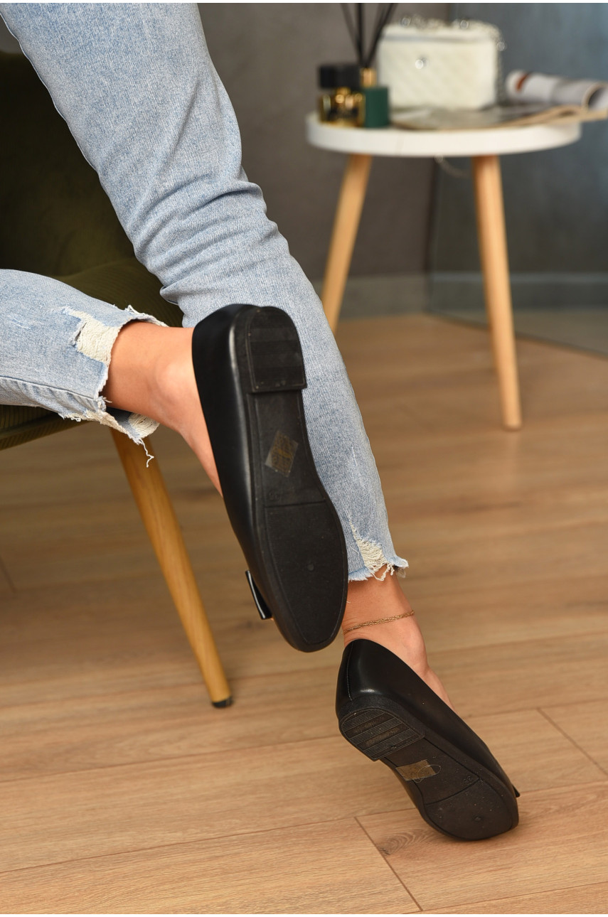 Балетки жіночі чорного кольору 3207-1 200125