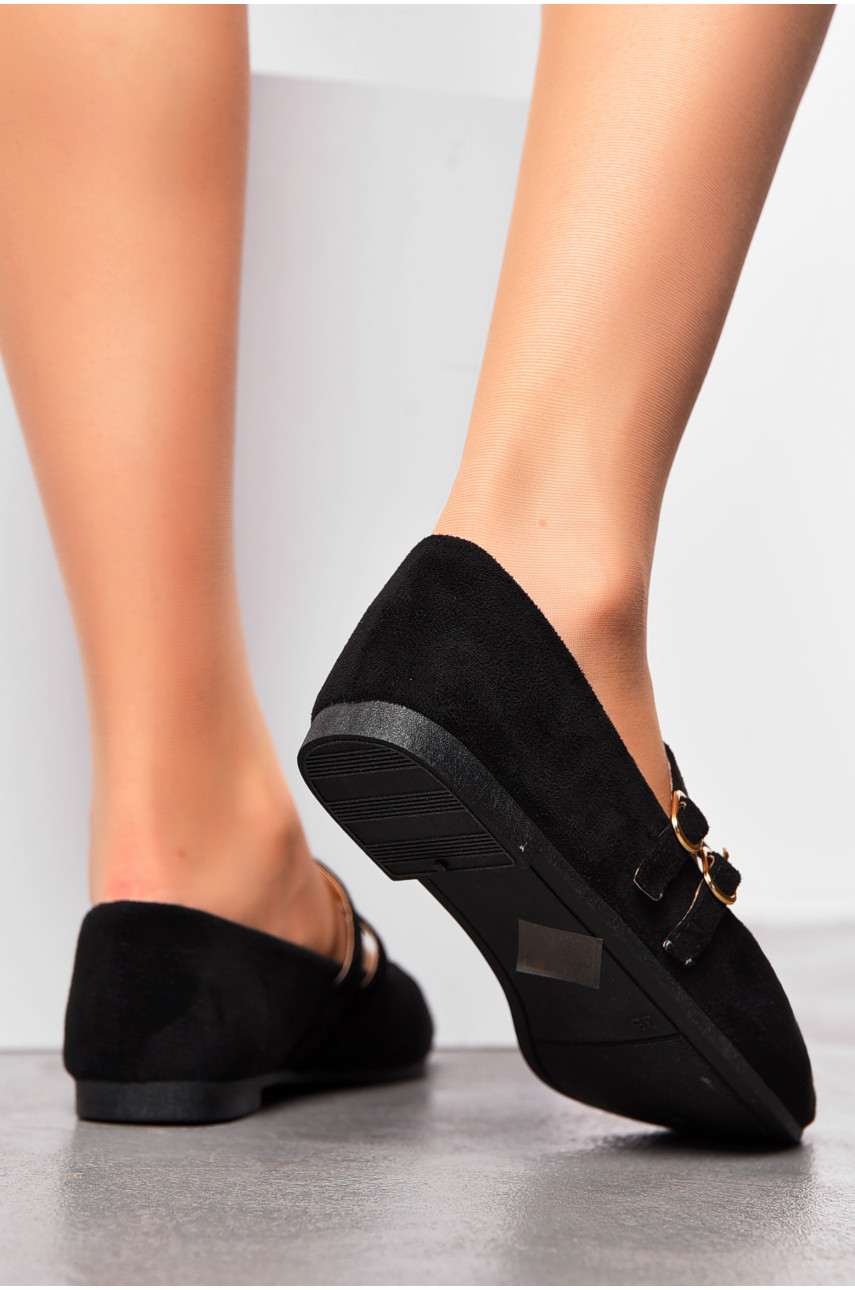Балетки жіночі чорного кольору 3205-4 200129