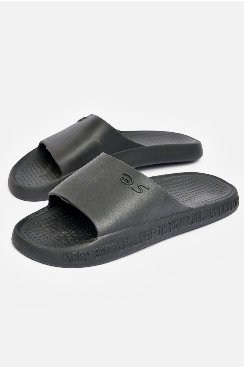 Шлепанцы мужские пена черного цвета Уцинка П-34 200133 Шлепанцы мужские пена черного цвета Уцинка П-34 200133
